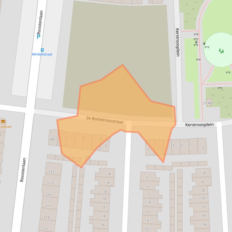 Kaart van postcodegebied 5644EL.