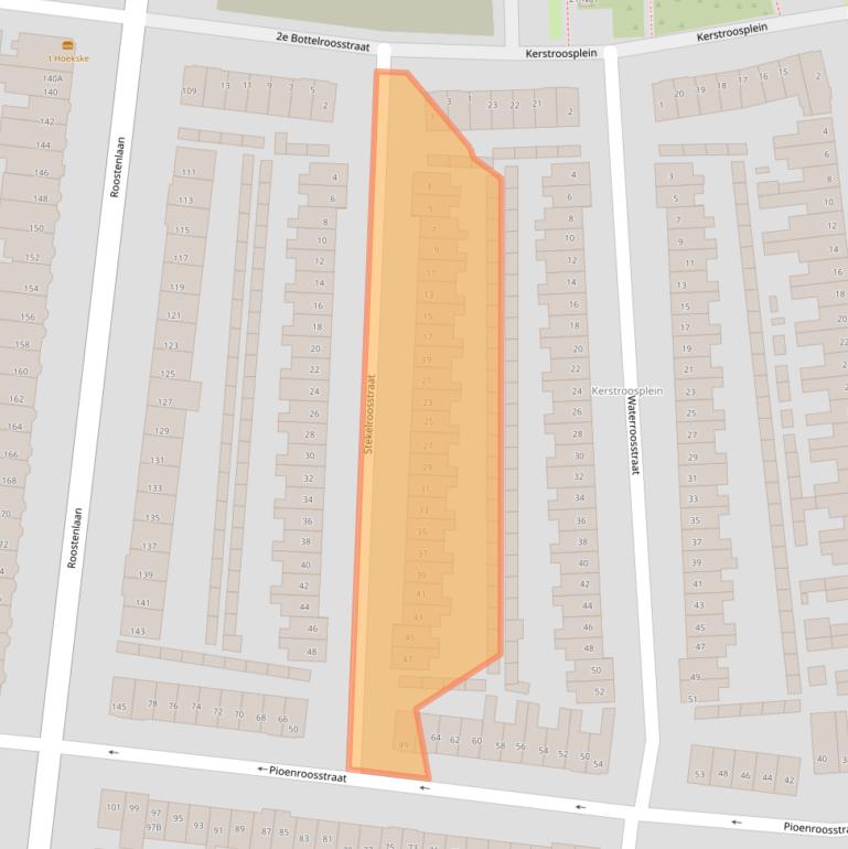 Kaart van postcodegebied 5644EM.