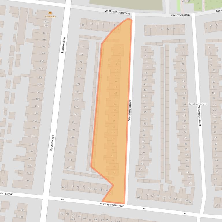 Kaart van postcodegebied 5644EN.