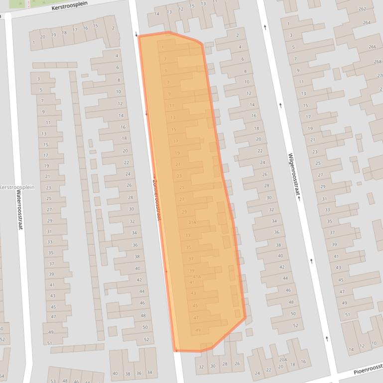 Kaart van postcodegebied 5644ES.