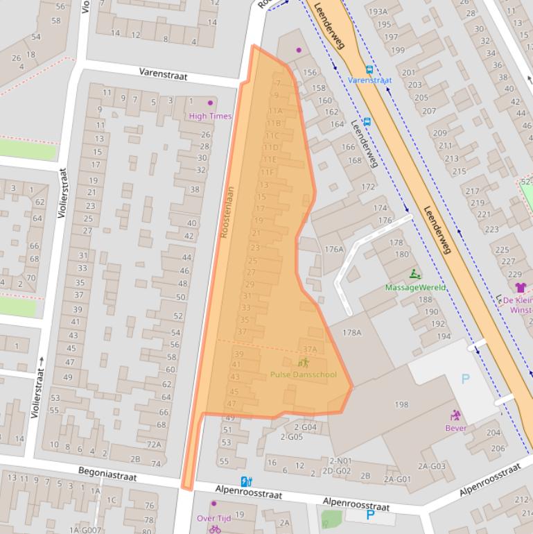 Kaart van postcodegebied 5644GA.