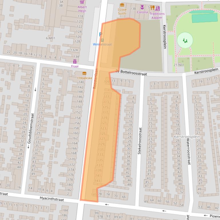 Kaart van postcodegebied 5644GC.
