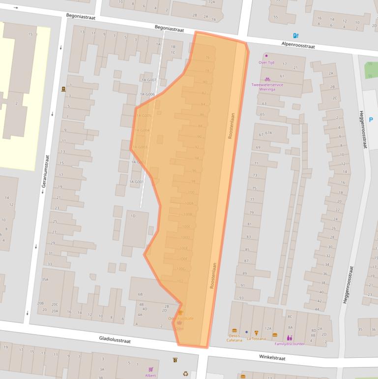 Kaart van postcodegebied 5644GH.