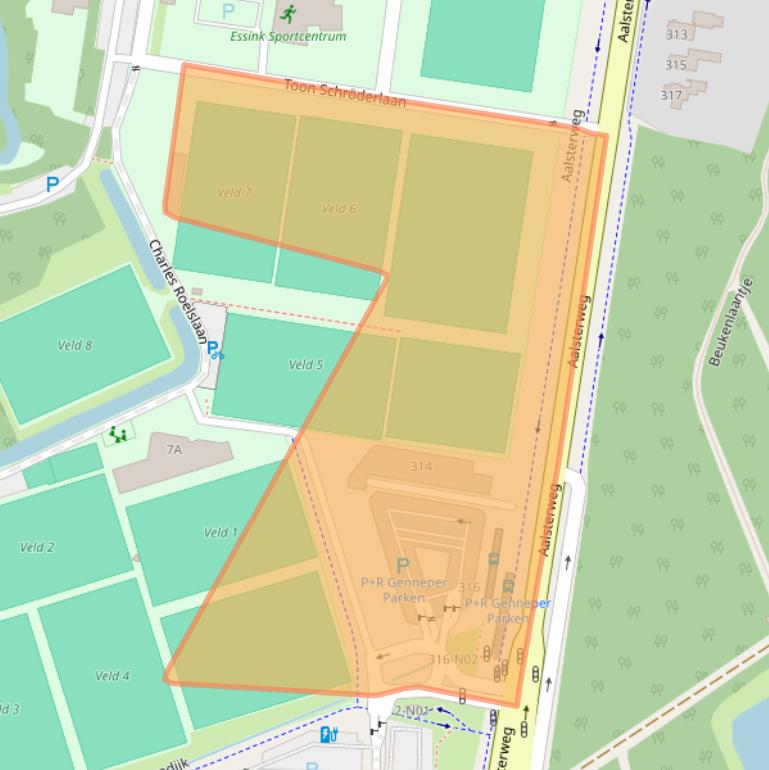 Kaart van postcodegebied 5644HT.