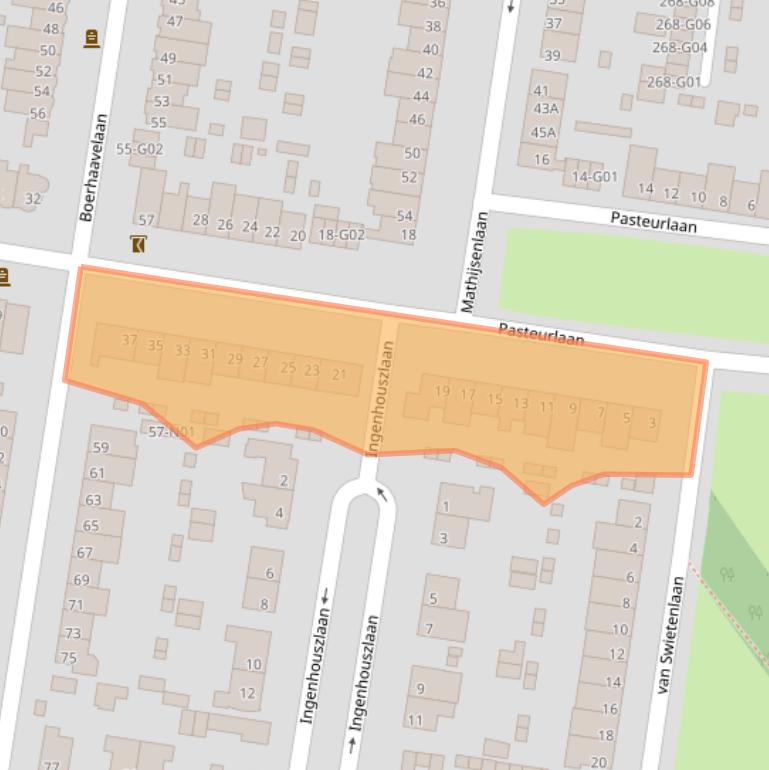 Kaart van postcodegebied 5644JA.