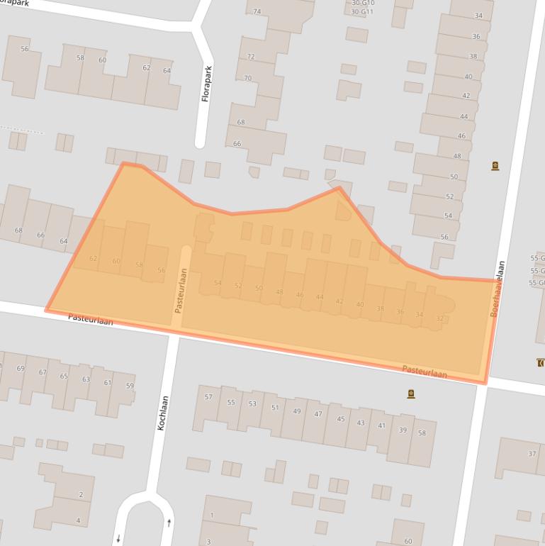 Kaart van postcodegebied 5644JE.