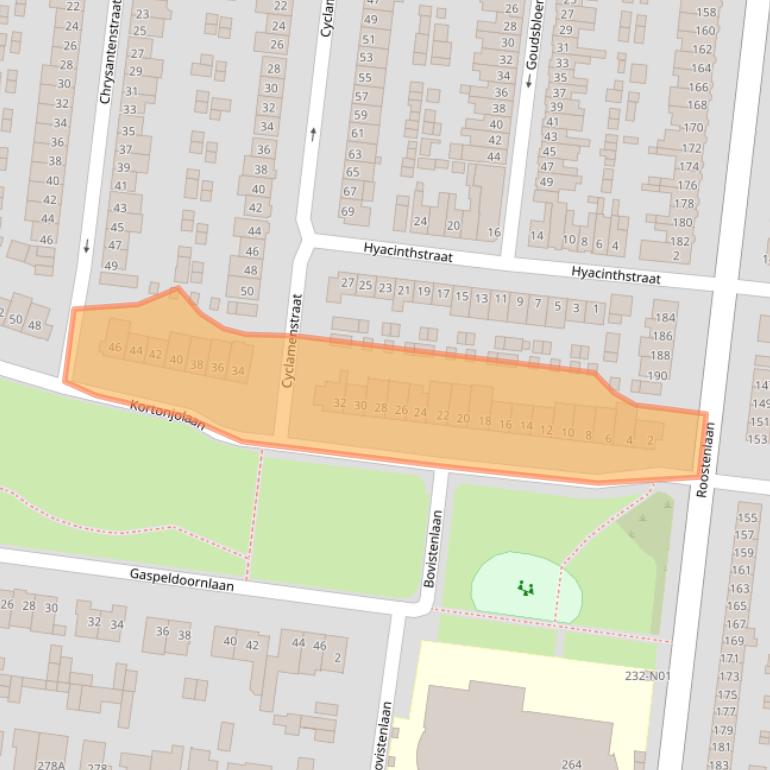 Kaart van postcodegebied 5644KA.