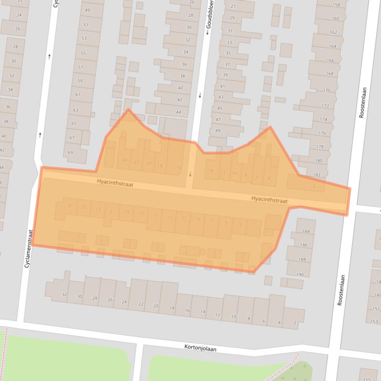 Kaart van postcodegebied 5644KC.