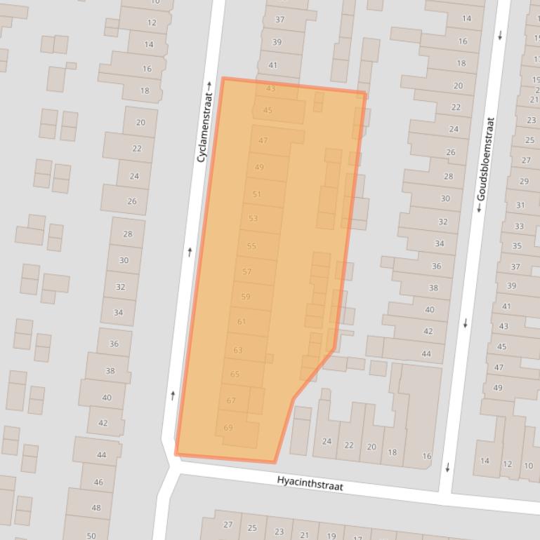 Kaart van postcodegebied 5644KJ.