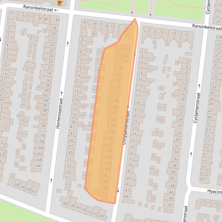 Kaart van postcodegebied 5644KM.