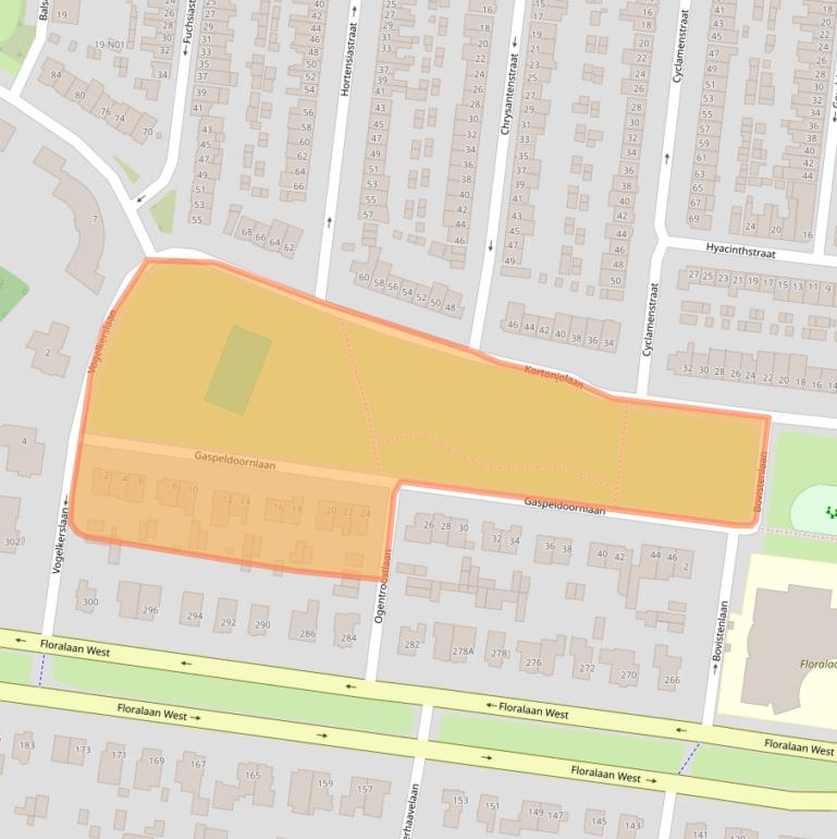Kaart van postcodegebied 5644KT.