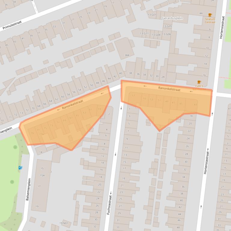 Kaart van postcodegebied 5644LB.