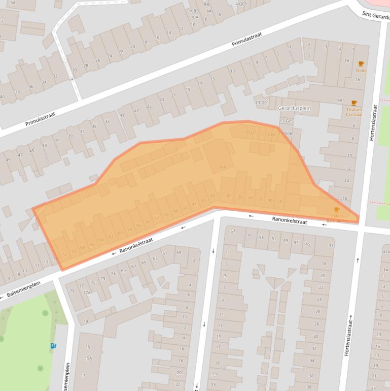 Kaart van postcodegebied 5644LD.