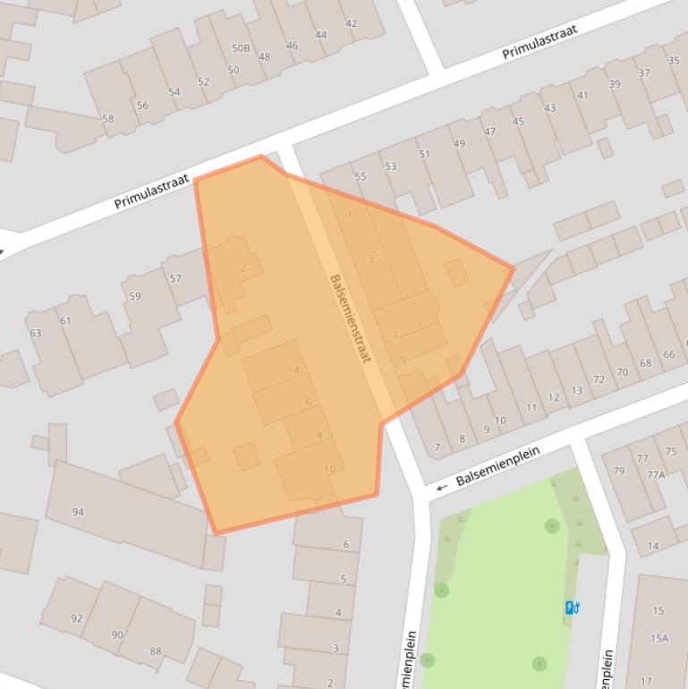 Kaart van postcodegebied 5644LG.