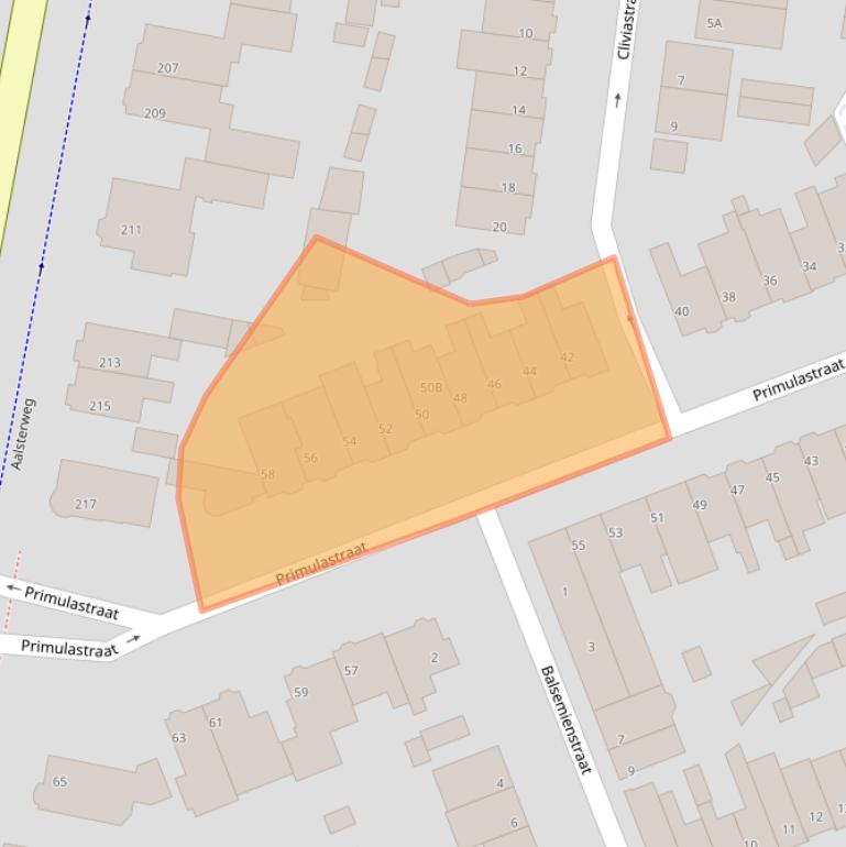 Kaart van postcodegebied 5644LL.