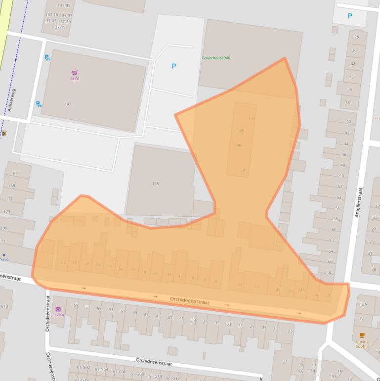 Kaart van postcodegebied 5644NL.