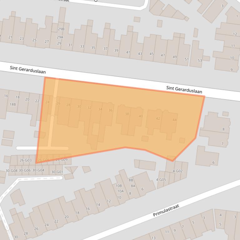 Kaart van postcodegebied 5644NR.