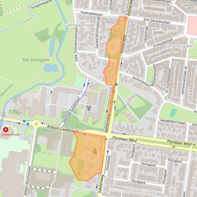 Kaart van postcodegebied 5644RK.