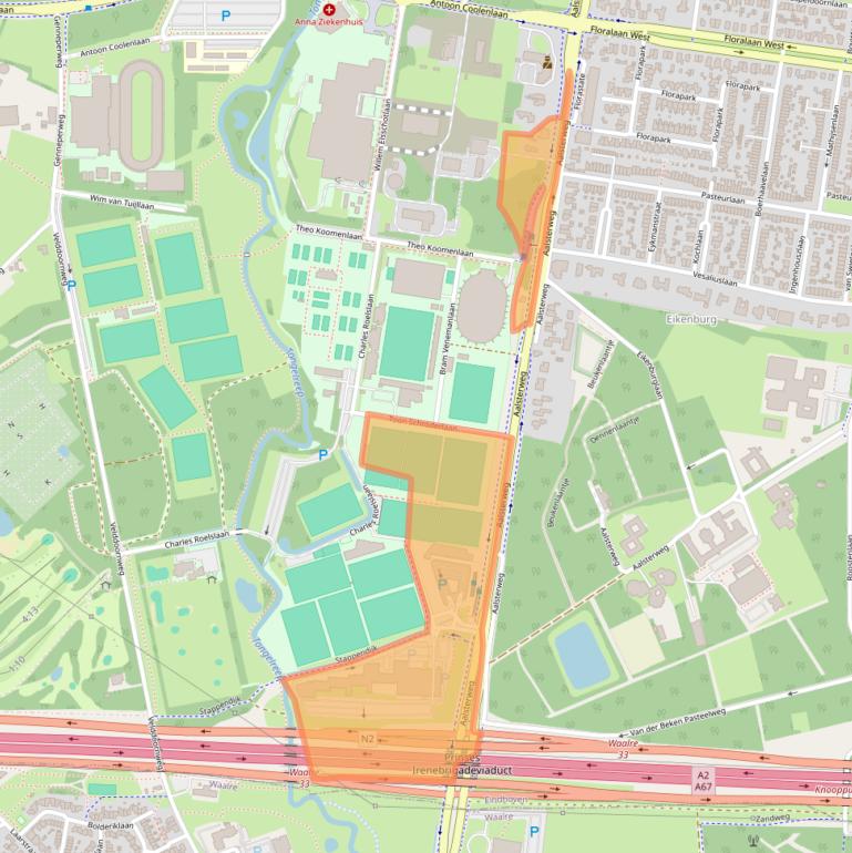 Kaart van postcodegebied 5644RL.