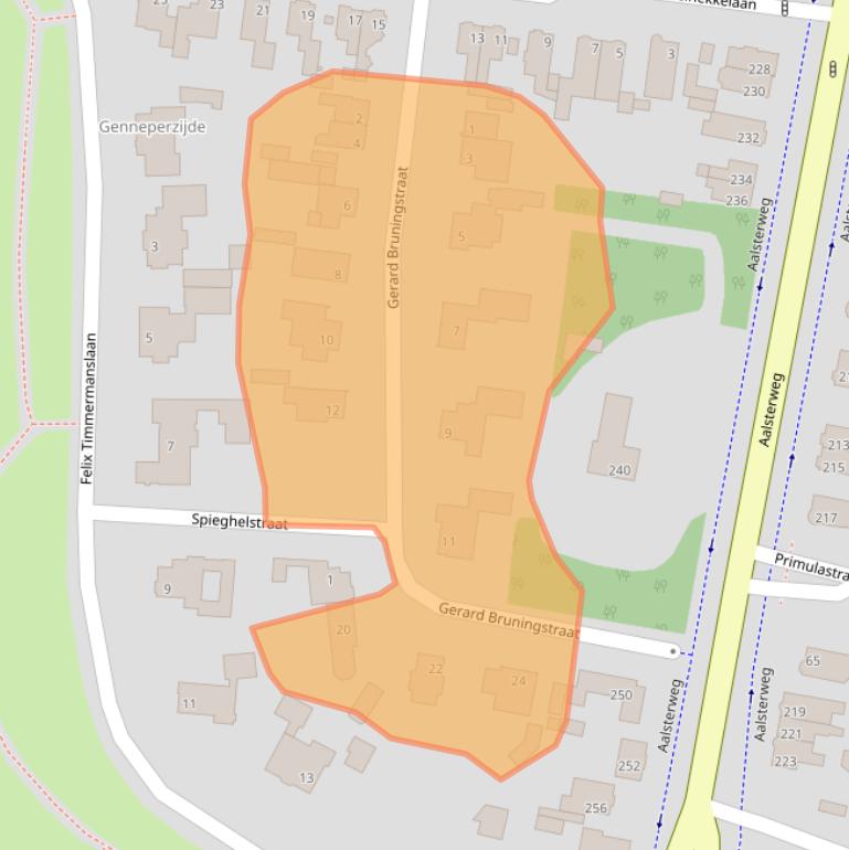 Kaart van postcodegebied 5644RR.