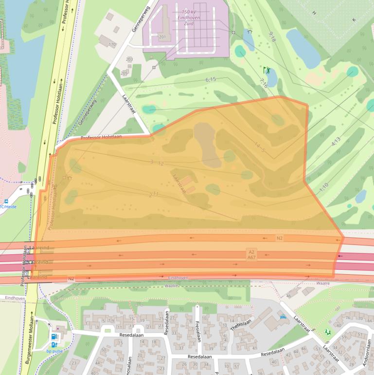 Kaart van postcodegebied 5644RV.