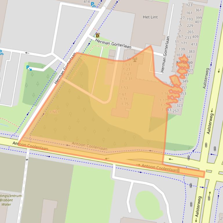 Kaart van postcodegebied 5644SB.