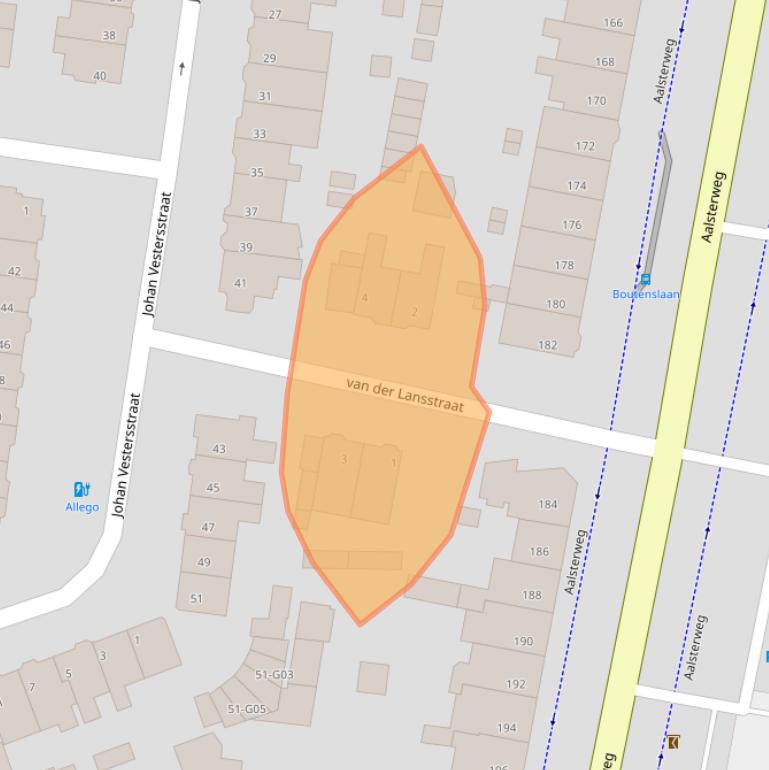 Kaart van postcodegebied 5644TA.