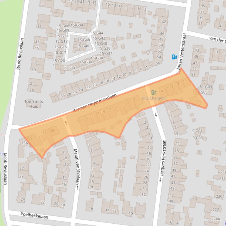 Kaart van postcodegebied 5644TG.
