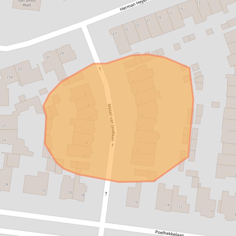 Kaart van postcodegebied 5644TL.