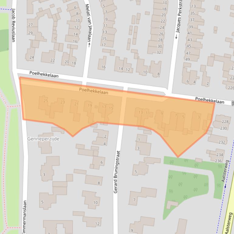 Kaart van postcodegebied 5644TM.