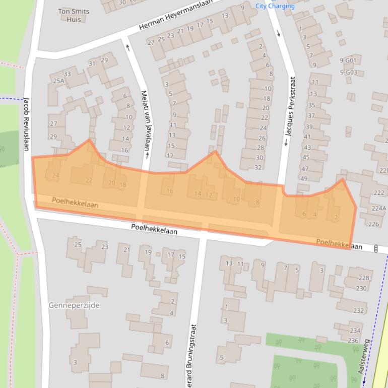 Kaart van postcodegebied 5644TN.