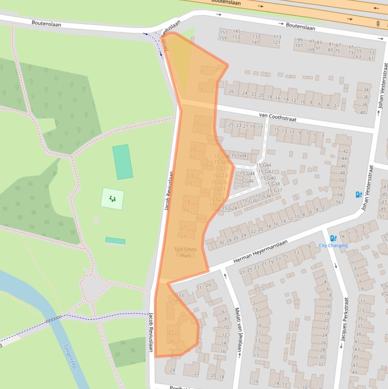 Kaart van postcodegebied 5644TP.