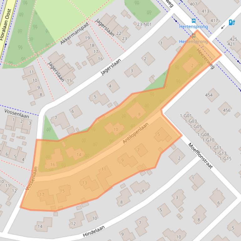 Kaart van postcodegebied 5645AE.