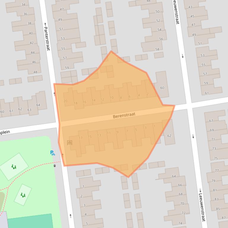 Kaart van postcodegebied 5645BG.