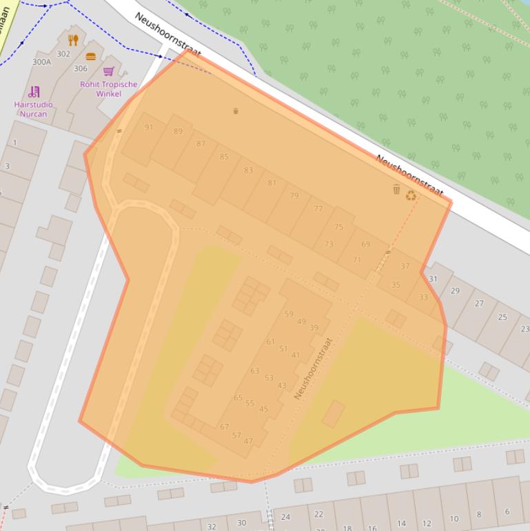 Kaart van postcodegebied 5645CE.