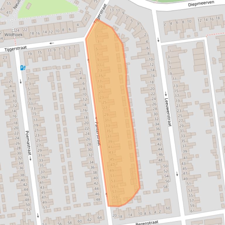 Kaart van postcodegebied 5645CG.