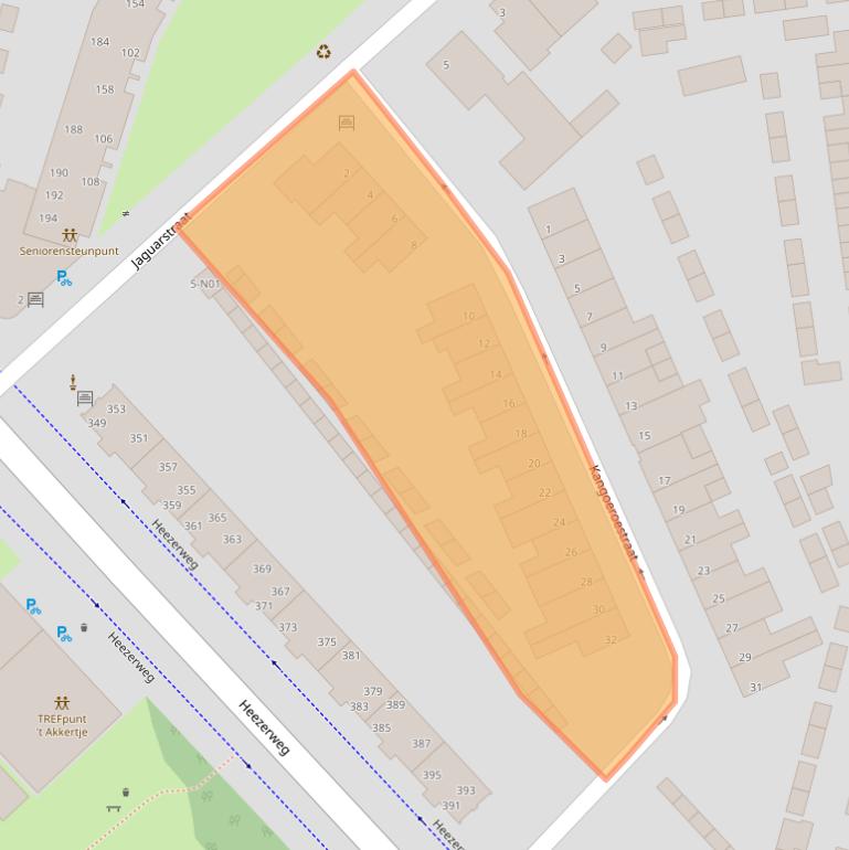 Kaart van postcodegebied 5645CT.