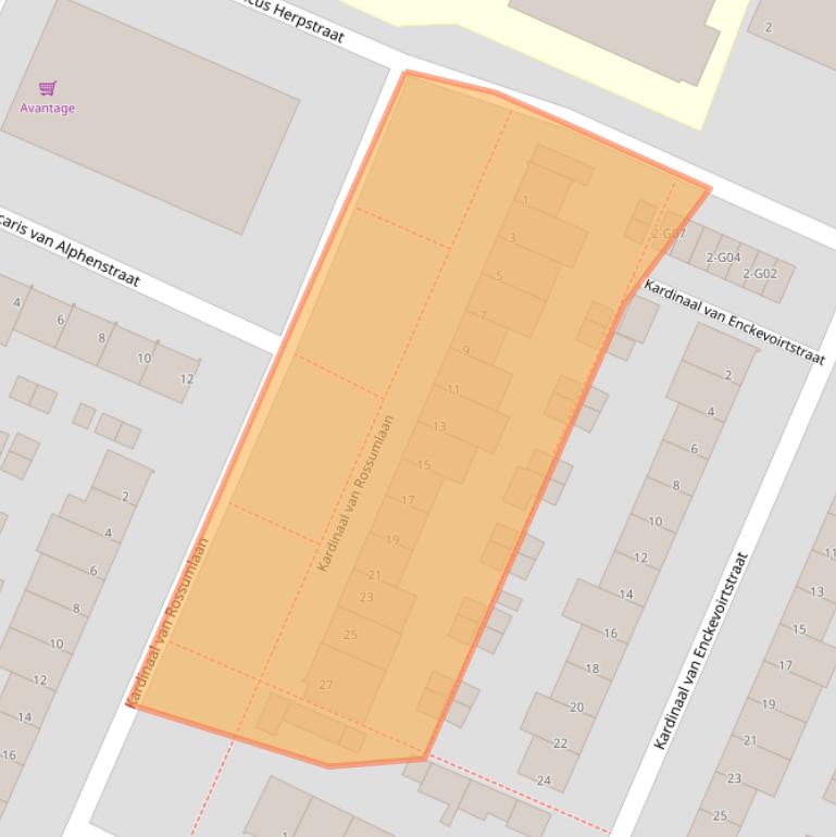 Kaart van postcodegebied 5645EC.