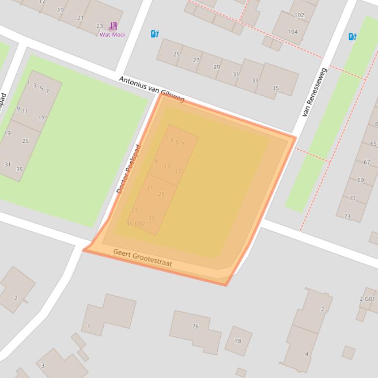 Kaart van postcodegebied 5645EJ.