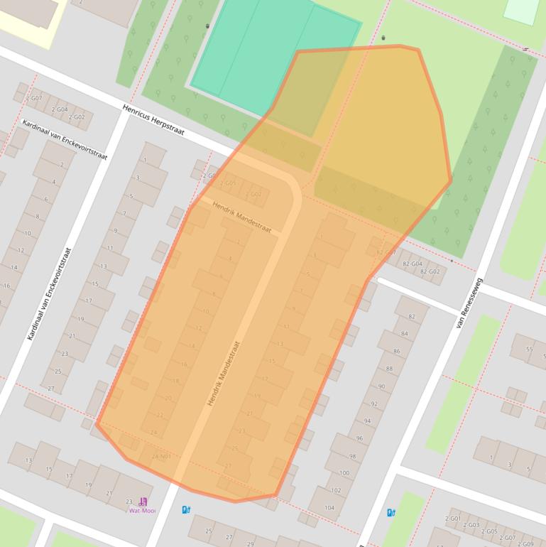 Kaart van postcodegebied 5645EL.