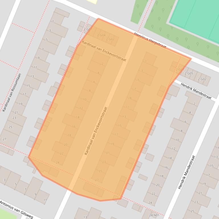 Kaart van postcodegebied 5645EM.