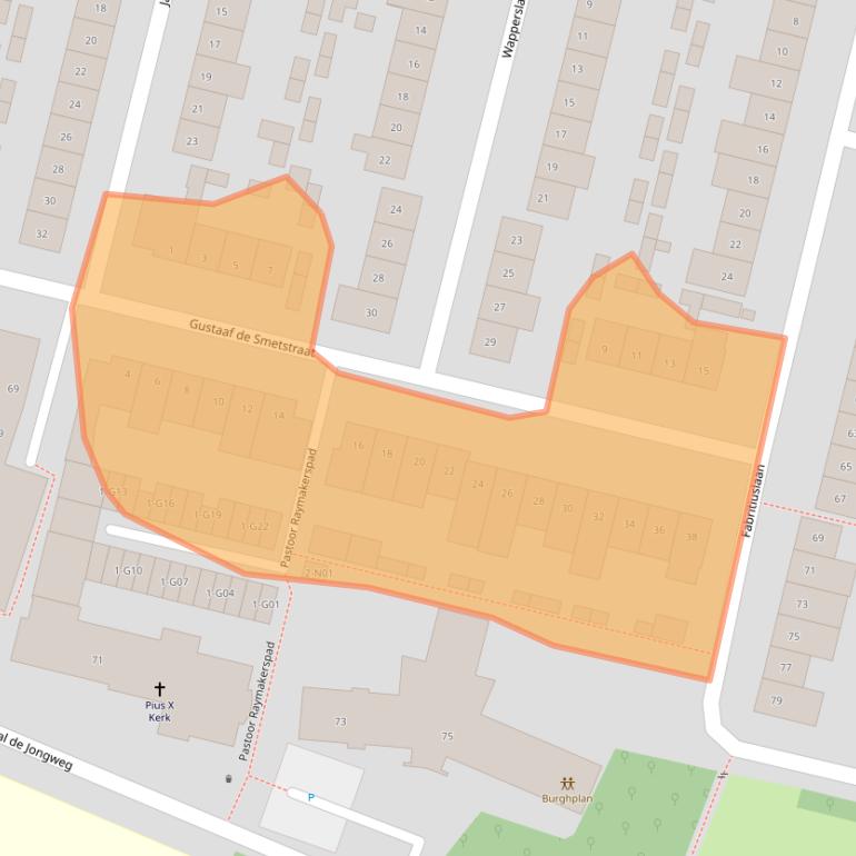 Kaart van postcodegebied 5645ET.