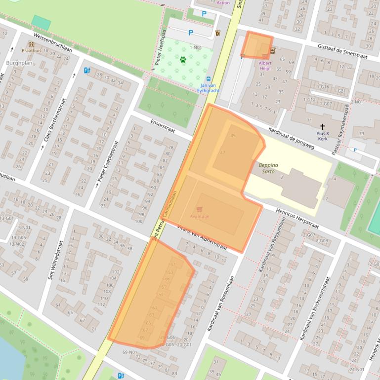 Kaart van postcodegebied 5645GC.