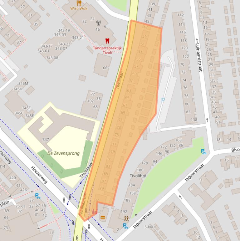 Kaart van postcodegebied 5645GE.