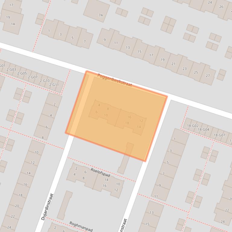 Kaart van postcodegebied 5645JM.