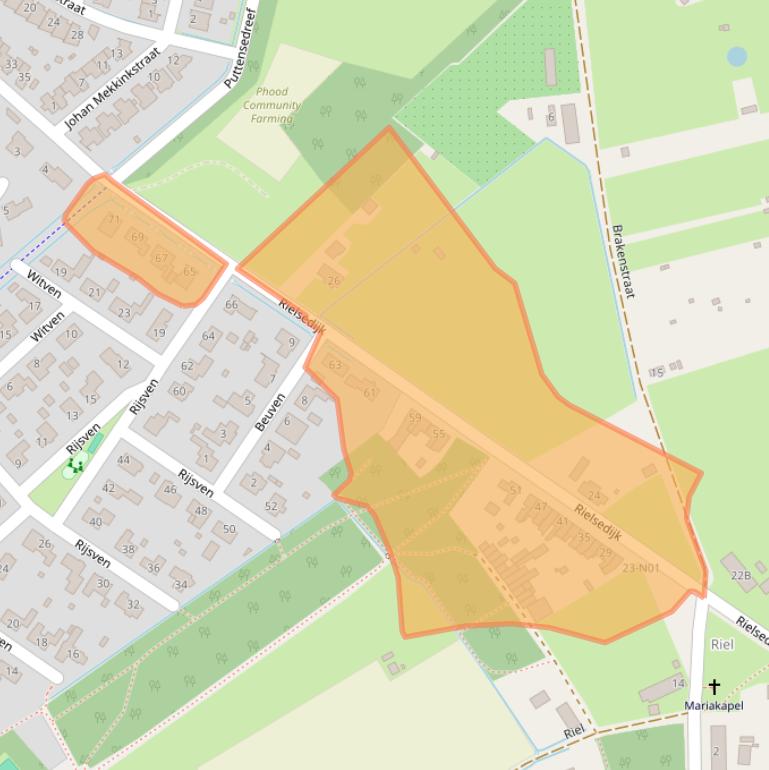 Kaart van postcodegebied 5645KB.