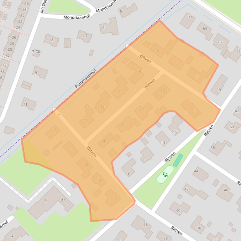 Kaart van postcodegebied 5645KJ.