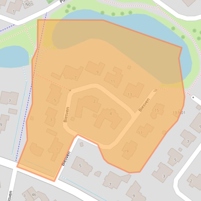 Kaart van postcodegebied 5645KL.