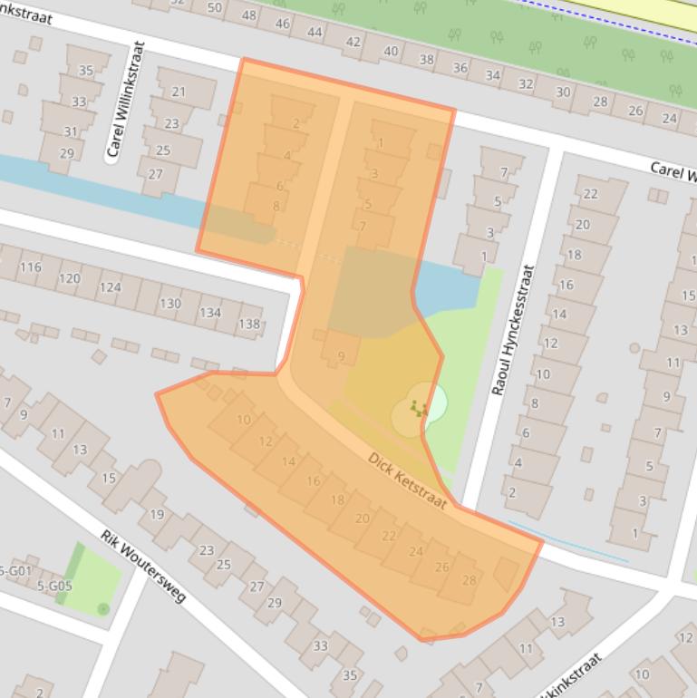 Kaart van postcodegebied 5645LB.