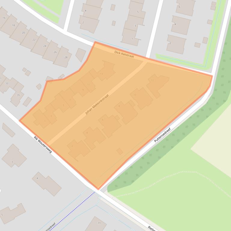 Kaart van postcodegebied 5645LD.